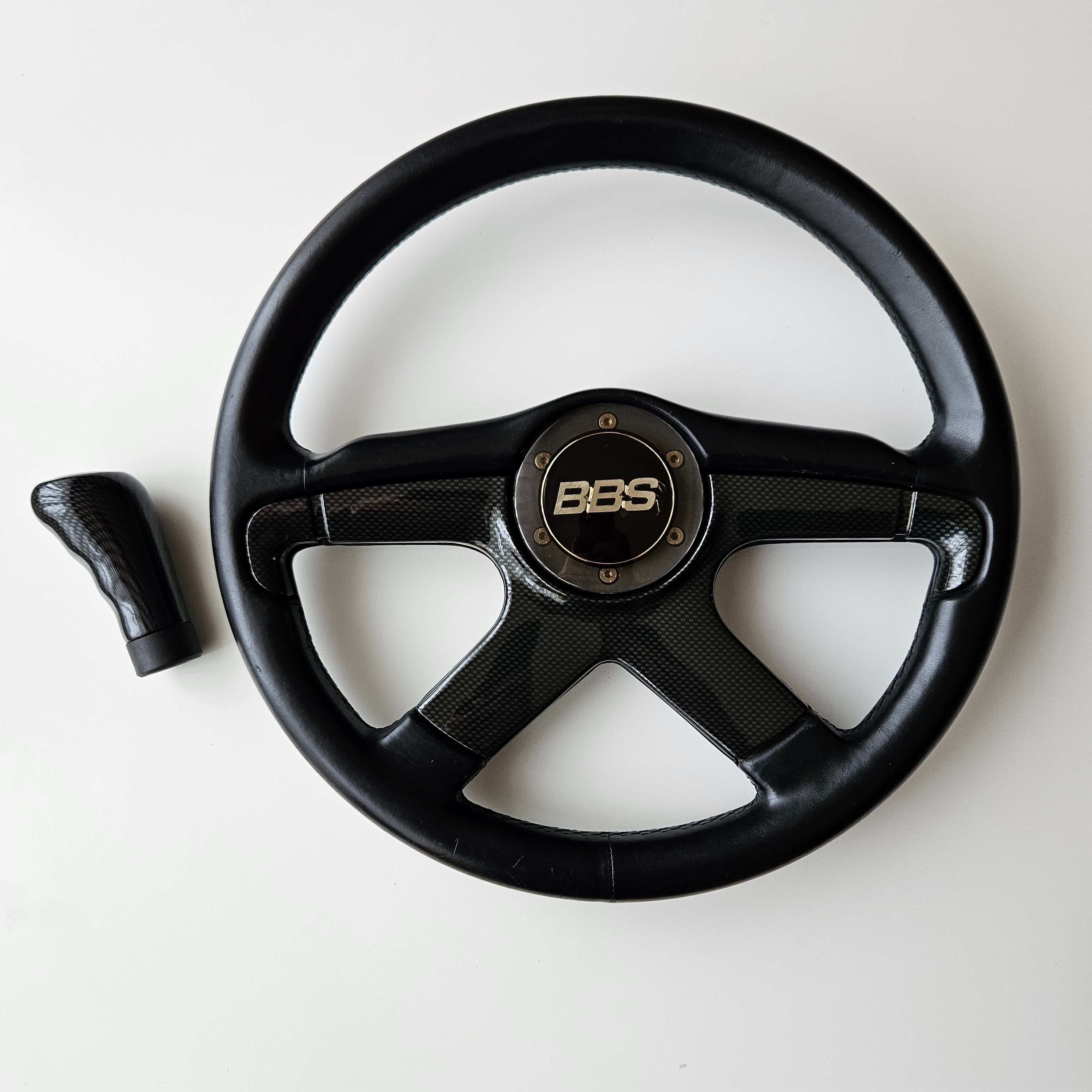 YUI　bbsホーンボタン　bbsシフトノブ BBS Four Spoke 