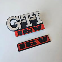 Load image into Gallery viewer, GTI 16V Grill Badge Set Front + Rear Mk2