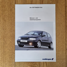 Load image into Gallery viewer, Polo 6N Oettinger Tuning Brochure
