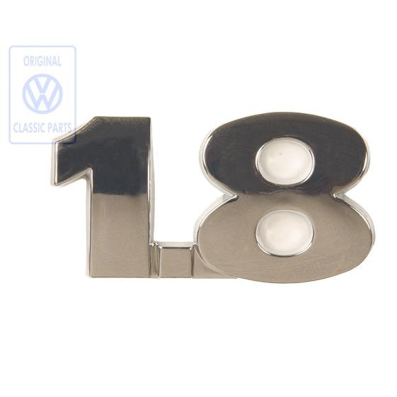 1.8 Chrome Rear Badge Bora Golf/Jetta Mk4