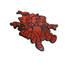 Load image into Gallery viewer, Red Three Little Pigs Badge
