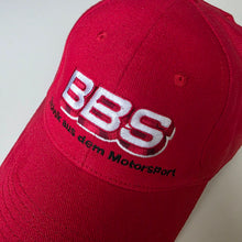 Load image into Gallery viewer, Red BBS Motorsport Cap
