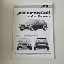 Load image into Gallery viewer, Golf Mk1 ABT Edition Brochure
