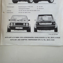 Load image into Gallery viewer, Golf Mk1 ABT Edition Brochure
