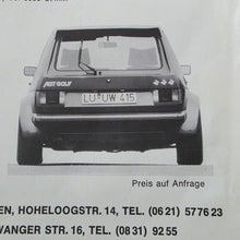 Load image into Gallery viewer, Golf Mk1 ABT Edition Brochure
