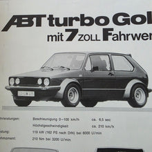 Load image into Gallery viewer, Golf Mk1 ABT Edition Brochure
