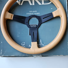 Load image into Gallery viewer, Nardi Beige Leather 1982 Steering Wheel
