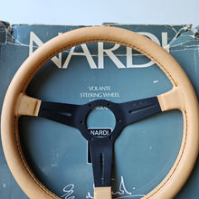 Load image into Gallery viewer, Nardi Beige Leather 1982 Steering Wheel
