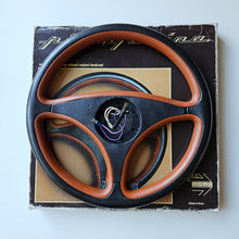 Load image into Gallery viewer, Momo Pininfarina Black/Brown Steering Wheel
