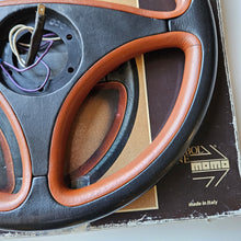 Load image into Gallery viewer, Momo Pininfarina Black/Brown Steering Wheel
