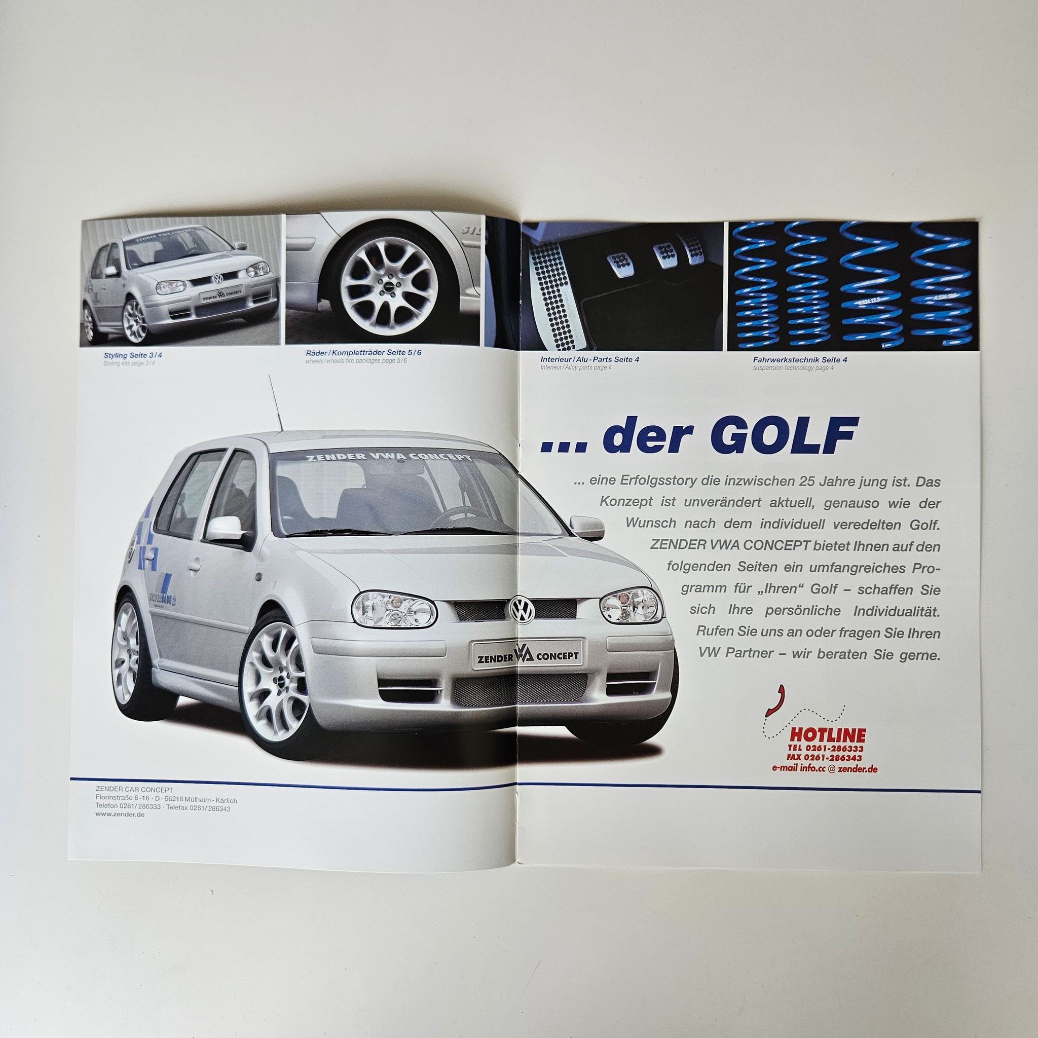 Golf Mk4 Accessories Brochure