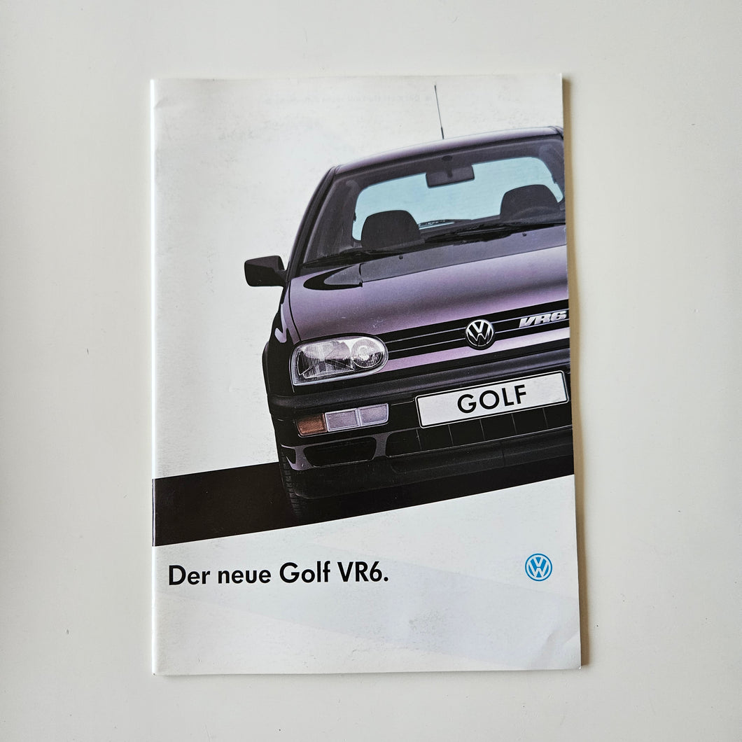 Golf Mk3 VR6 Brochure