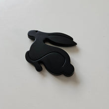 Load image into Gallery viewer, Black Rabbit Badge
