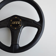 Load image into Gallery viewer, BBS Three Spoke Steering Wheel With Real Carbon Center
