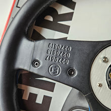 Load image into Gallery viewer, BBS Blue Designline Three Spoke Steering Wheel
