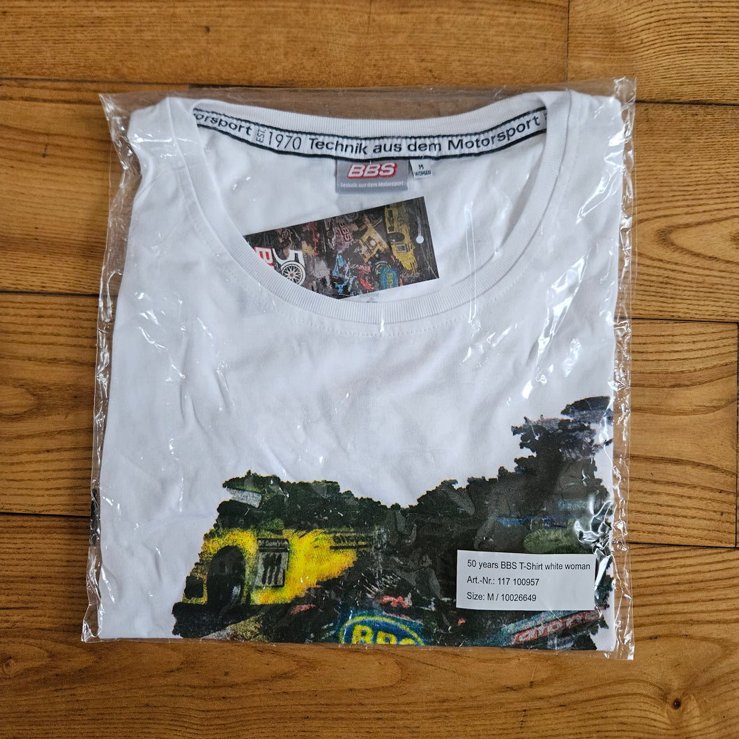 50 Years Of BBS Motorsport T-Shirt (Womans Size M)