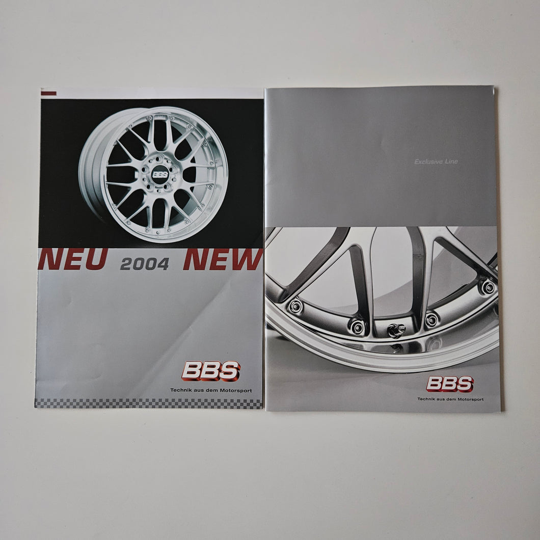 BBS Wheels Year 2004 Brochure Set