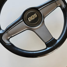 Load image into Gallery viewer, Leather BBS Three Spoke Steering Wheel
