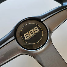 Load image into Gallery viewer, Leather BBS Three Spoke Steering Wheel
