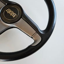 Load image into Gallery viewer, Leather BBS Three Spoke Steering Wheel
