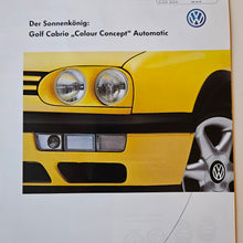 Load image into Gallery viewer, Golf Mk3 Cabriolet Color Concept Brochure
