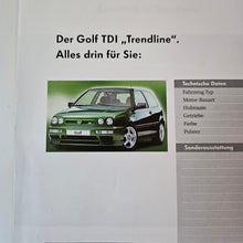 Load image into Gallery viewer, Golf Mk3 TDI Trendline Brochure
