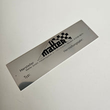 Load image into Gallery viewer, Matter Strut Bar Metal Badge
