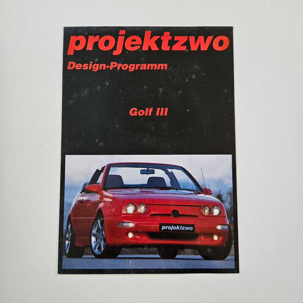 Golf Mk3 Projektzwo Brochure