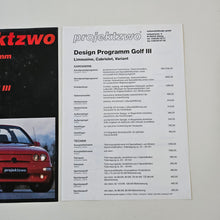 Load image into Gallery viewer, Golf Mk3 Projektzwo Brochure
