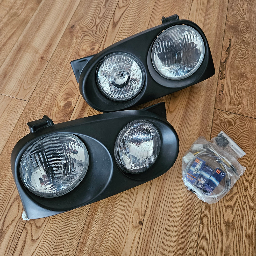 Carello Dual Round Headlight Set Golf Mk3