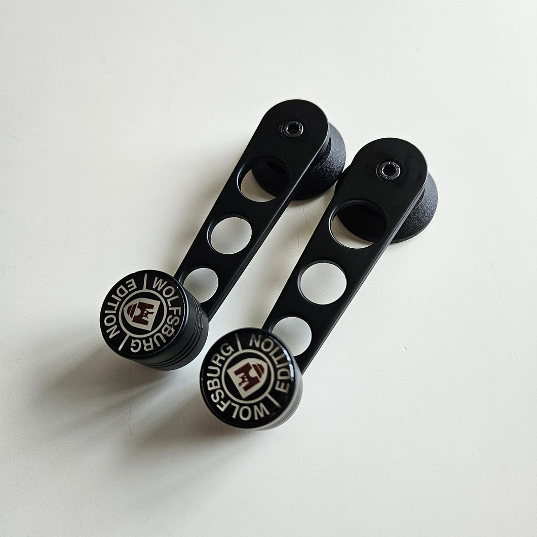 Black Wolfsburg Edition Window Winder Set Mk1/Mk2