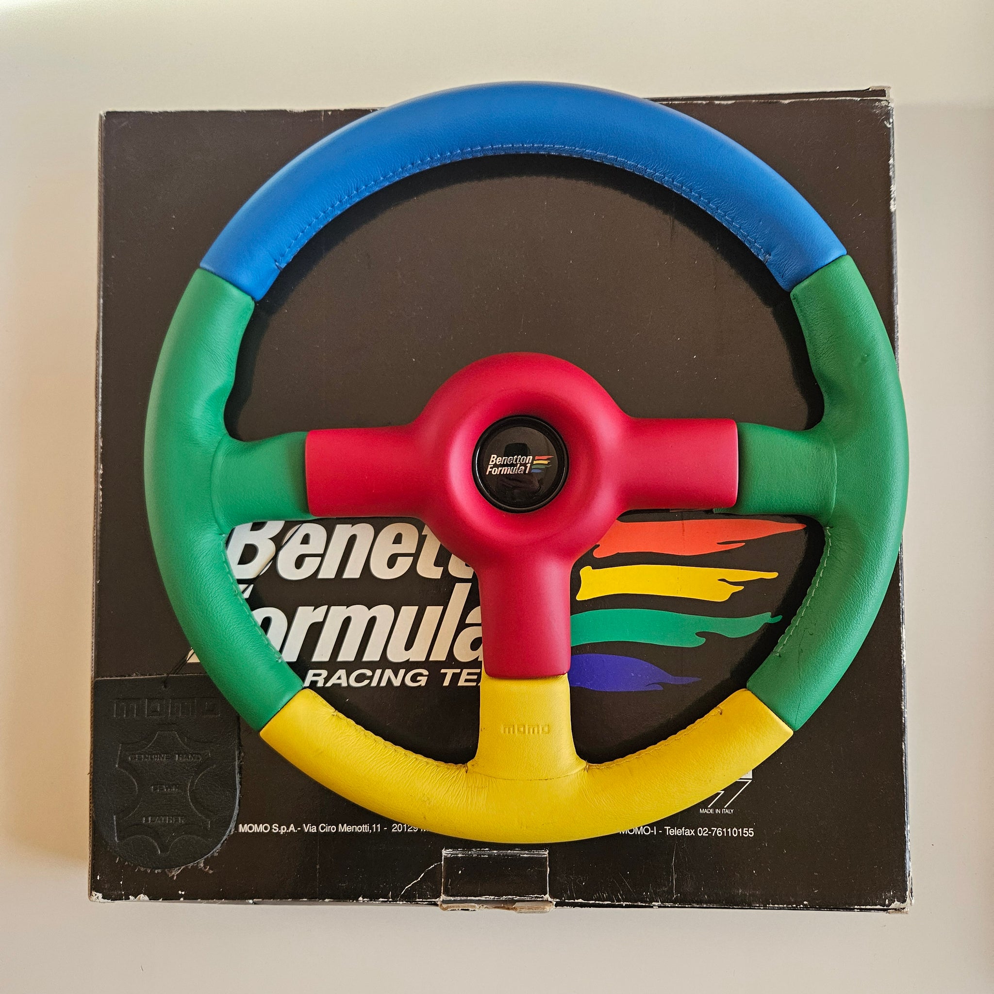 Momo Benetton F1 Multicolor Steering Wheel – Best VW Parts
