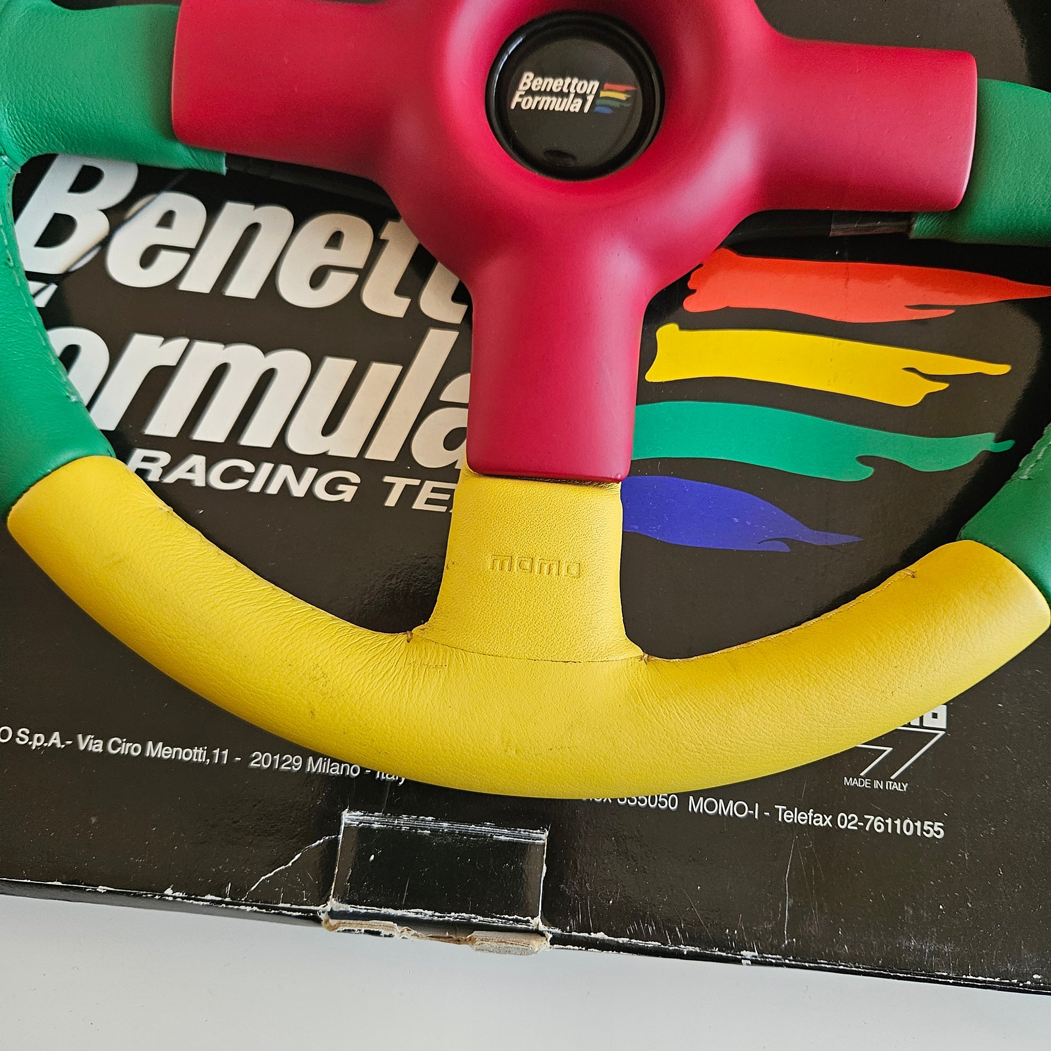 Momo Benetton F1 Multicolor Steering Wheel – Best VW Parts