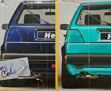 Load image into Gallery viewer, Blue Hella Magic Colors Tail Light Set Golf Mk2
