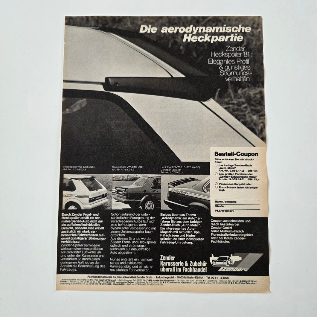 Zender Spoiler Tuning Poster