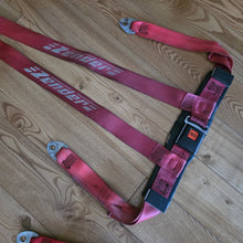 Load image into Gallery viewer, Red Zender Tuning Seat Belt Set
