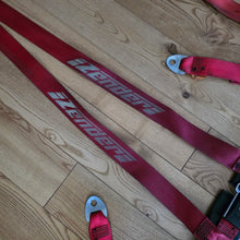 Load image into Gallery viewer, Red Zender Tuning Seat Belt Set
