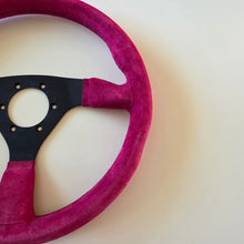 Load image into Gallery viewer, Pink Seude SELM Steering Wheel
