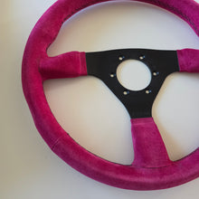 Load image into Gallery viewer, Pink Seude SELM Steering Wheel
