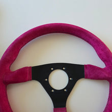 Load image into Gallery viewer, Pink Seude SELM Steering Wheel
