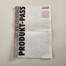 Load image into Gallery viewer, BBS Steering Wheel Paperwork
