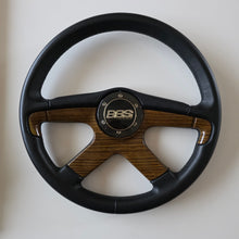 Load image into Gallery viewer, BBS "Zebrano Wood" Four Spoke Spoke Steering Wheel

