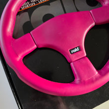 Load image into Gallery viewer, Raid Pink Steering Wheel (335mm)
