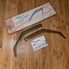 Load image into Gallery viewer, Smoked Farad Front Door Wind Deflector Set Golf/Jetta Mk3

