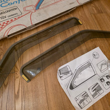 Load image into Gallery viewer, Smoked Farad Front Door Wind Deflector Set Golf/Jetta Mk3
