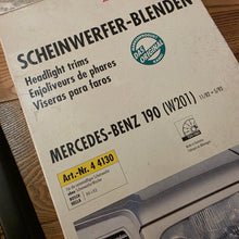 Load image into Gallery viewer, Kamei Headlight Eyebrow Spoiler Set Mercedes 190 (W201)
