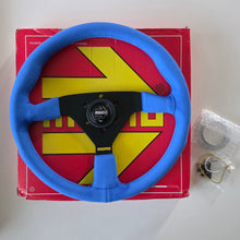 Load image into Gallery viewer, Blue Momo Suede Steering Wheel
