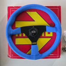 Load image into Gallery viewer, Blue Momo Suede Steering Wheel
