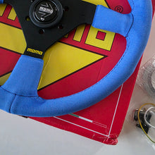 Load image into Gallery viewer, Blue Momo Suede Steering Wheel
