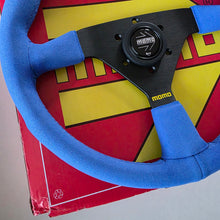 Load image into Gallery viewer, Blue Momo Suede Steering Wheel
